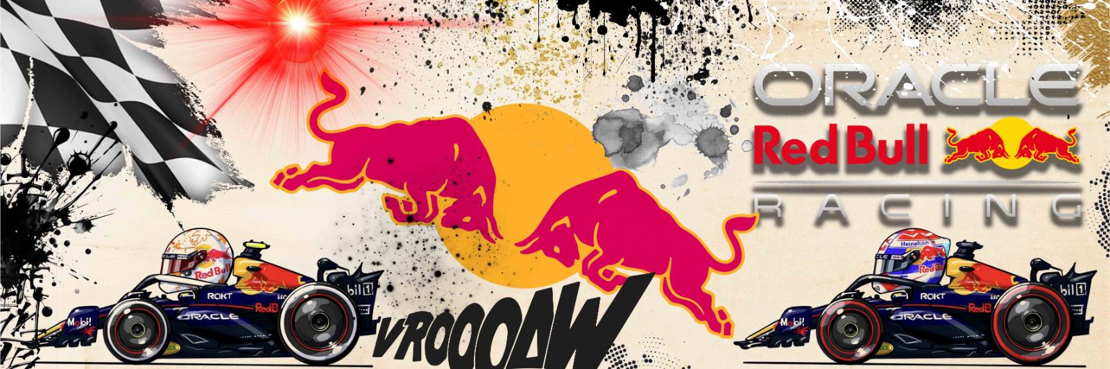 F1 Red Bull Cartoon Pano