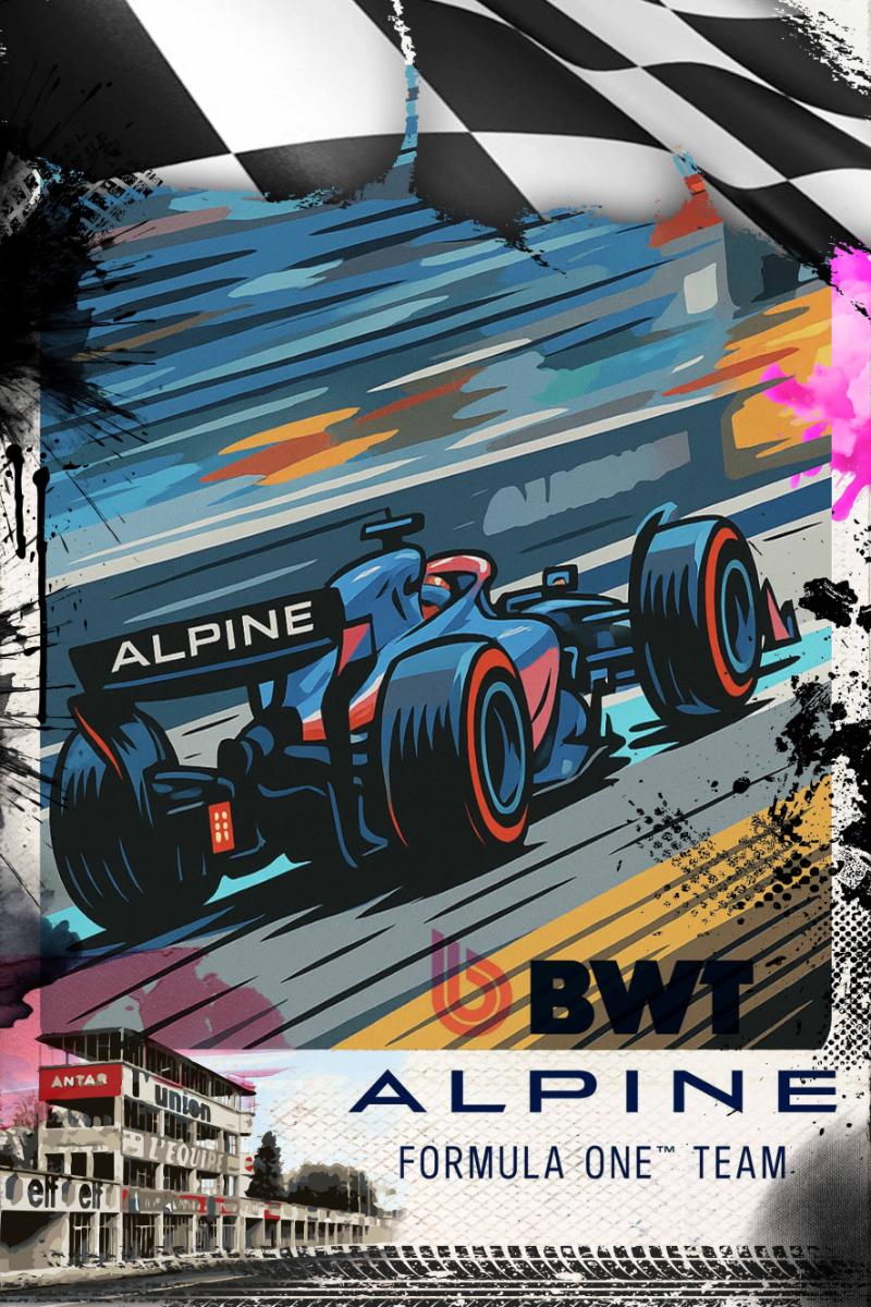 Alpine Race Cartoon