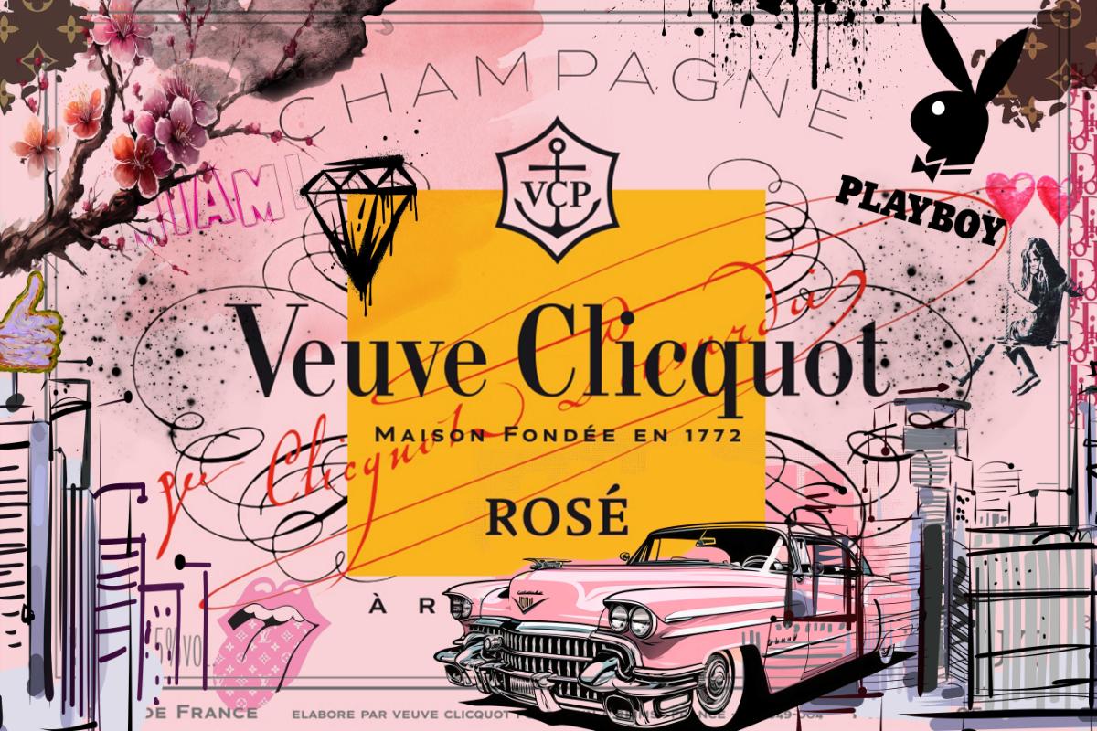 Clicquot Rose Street Art